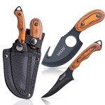 Maxam Fixed Blade Hunting Knife Set – 2-Piece