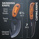 Maxam Fixed Blade Hunting Knife Set – 2-Piece