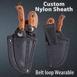 Maxam Fixed Blade Hunting Knife Set – 2-Piece