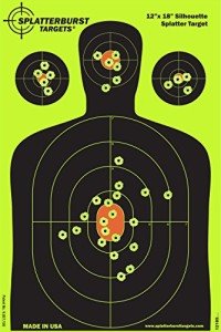 Fluorescent Splatter Targets - Silhouette (10 Pack)