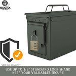 Waterproof 50 Cal Tactical Metal Ammo Can