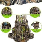 Kioqiear Durable Hunting Backpack with Rain Cover