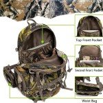 Kioqiear Durable Hunting Backpack with Rain Cover