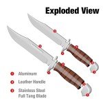 Mossy Oak Fixed Blade Bowie Knife with Sheath