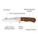 Mossy Oak 9.5-inch Fixed Blade Gut Hook Knife