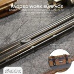 Portable Waxed Canvas Gun Cleaning Mat with Handle