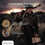 Portable Waxed Canvas Gun Cleaning Mat with Handle