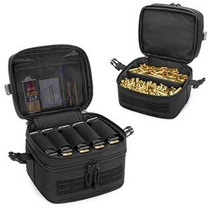 GOBUROS Tactical Pistol Magazine Storage Bag with 5 Slots
