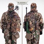 BLISSWILL 40L Camouflage Hunting Backpack with Padded Weapon