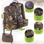 BLISSWILL 40L Camouflage Hunting Backpack with Padded Weapon