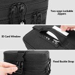 GOBUROS Tactical Pistol Magazine Storage Bag with 5 Slots