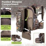 BLISSWILL 40L Camouflage Hunting Backpack with Padded Weapon