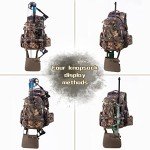 BLISSWILL 40L Camouflage Hunting Backpack with Padded Weapon