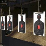 50 Pack Paper Shooting Targets with Red Bullseye
