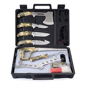 GVDV 14-Piece Hunting Knife Set with Tools