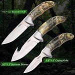 GVDV 14-Piece Hunting Knife Set with Tools