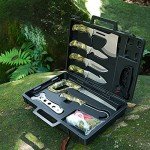 GVDV 14-Piece Hunting Knife Set with Tools