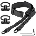 Adjustable Two-Point Rifle Sling with Swivels