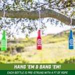 6 Pack Shatterproof Shooting Targets with Rope