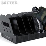 BSTTEK Foam Gun Rack for 6 Handguns