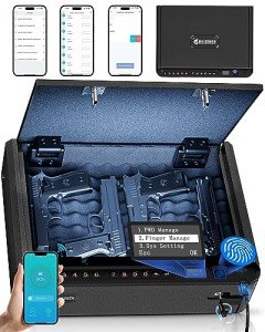 Billconch Biometric Gun Safe with Quick Access