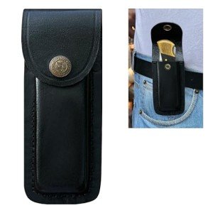 LEATHUX Leather Knife Sheath for Buck Folding Knives