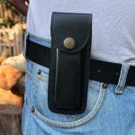 LEATHUX Leather Knife Sheath for Buck Folding Knives