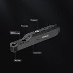 Tactical 1600 Lumens Rifle Flashlight with Pressure Switch