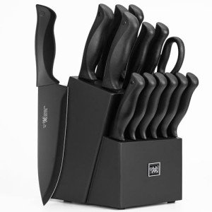 15-Piece Self-Sharpening Kitchen Knife Set