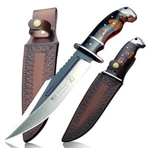 DeHong-88 Tactical Hunting Knife with Leather Sheath