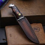 DeHong-88 Tactical Hunting Knife with Leather Sheath