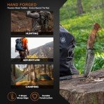 10" Damascus Hunting Knife with Walnut Handle