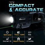 500 Lumen Tactical Flashlight and Laser Combo