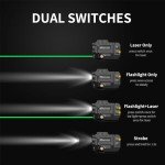 500 Lumen Tactical Flashlight and Laser Combo