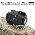 500 Lumen Tactical Flashlight and Laser Combo