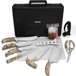 15-Piece Hunting Knife Set for Game Processing