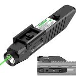 ToughSoul Tactical Flashlight with Green Laser Combo