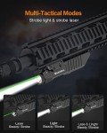 ToughSoul Tactical Flashlight with Green Laser Combo