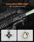 ToughSoul Tactical Flashlight with Green Laser Combo