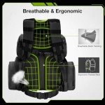 TIDEWE Tactical Range Backpack Bag for Gun and Ammo with Pistol Case (Black)