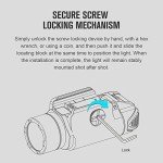 OLIGHT PL-3S Valkyrie 1000 Lumens Compact Weaponlight Rail-Mounted Tactical Light LED with Rail Locating Keys for 1913 Picatinny, GL Style (Black)