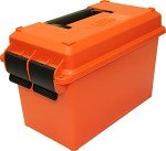 MTM AC50C-35 Ammo Can, 50-Caliber, Heavy-Duty Dual Latching System, Rugged Polypropylene Plastic, O-Ring Seal System, Water Resistant, Bulk Ammo Storage, USA Made, Orange