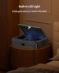 BILLCONCH Gun Safe for Handgun - Biometric Gun Safe 4 Ways Quick Access with Fingerprint/Full-digital Keypad/Key/APP Lock Handgun Pistol Safe for Nightstand Bedside Home