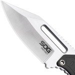 SOG Small Fixed Blade Knife - Instinct Boot Knife, EDC Knife, Neck Knife, 2.3 Inch Full Tang Blade w/ Knife Sheath and Clip, 4in. x 1in. x 8.5in. (NB1012-CP) , Black