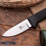 Cold Steel Pendleton Hunter 3.5" AUS 10A Stainless Steel Drop Point Fixed Blade Outdoor Camping Game Hunting Knife Ergonomic Kray-Ex Handle, Weather-Resistant Secure-Ex Sheath