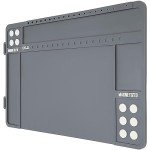 CKPART Pistol Gun Cleaning Mat, Premium Gun Cleaning Pad Magnetic with Organizer Parts Tray, Anti-Slip Rubberized Pistol Gun Mat, Protective Workbench Mat for Pistol Cleaning (16.5"x 10.43")