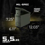 50 Cal Ammo Can M2A1 - Steel Ammo Boxes for Storage, Air Tight & Waterproof Metal Box for Ammunition Rounds or Underground Storage Container, Military Spec Certified Utility Dry Ammo Box + Sealed Lid