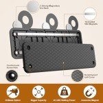 Magnetic Ammunition Holder，Double Sided Gun Magnet for Gun Magazines, Knives, Organize Mount in Gun Safe, Cabinet, Wall, Door, Ammo Storage Accessories for Handgun, Pistol and Rifle Mags