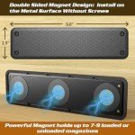 Magnetic Ammunition Holder，Double Sided Gun Magnet for Gun Magazines, Knives, Organize Mount in Gun Safe, Cabinet, Wall, Door, Ammo Storage Accessories for Handgun, Pistol and Rifle Mags