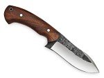High Carbon Steel Knife - Handmade Full Tang Bushcraft Knife - Hunting Knife, Survival Knife, Fixed Blade Knife & Camping Knife - Camping Knives & Hunting Knives with Rosewood Handle & leather Sheath